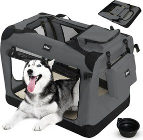 Leopet Box transportowy dla psów XXL, antracytowy