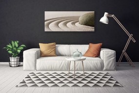 Obraz canvas Artystyczna Kompozycja z Piasku i Kamieni