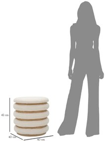 Ozdobna pufa okrągła DAMASCO, Ø 40 cm
