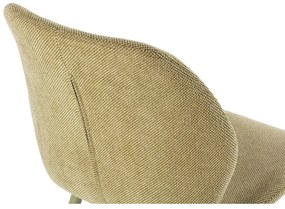 Zielone tapicerowane krzesła zestaw 4 szt. Ansu – Marckeric