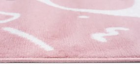 Różowy dywan z pandą do pokoju dziecięcego K3-F93