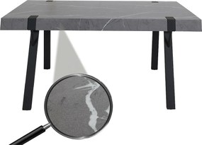 Stół do jadalni MCW-L54,  marmurowy wygląd szary