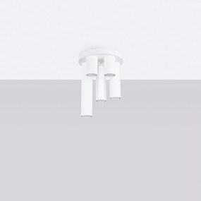 Lampa sufitowa nowoczesny Toris, stal - 5 źródło światła 4000K - L.25 x H.33 cm - biały