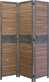 Przegroda pokojowa 120x2x170 cm brązowa parawan