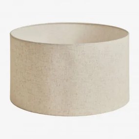 Abażur Ø40 Cm Z Lnu Azoia Pościel Marrón Trigo - Sklum
