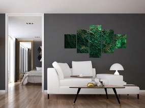 Obraz - Zielony mikroskopowy obraz (125x70 cm)