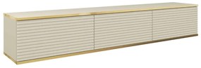 Szafka RTV KARL 3D 175cm wisząca/stojąca kaszmirowy mat  PIASKI Meble