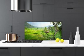 Szkło Dekoracyjne do Kuchni Sielska Zielona Łąka