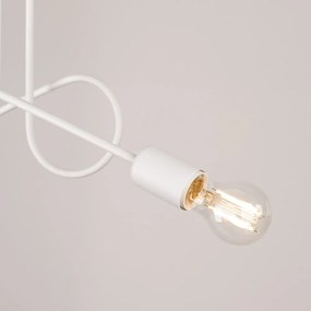 Biała lampa sufitowa 18x57 cm Opulent – Nice Lamps