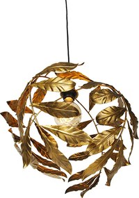 Wisząca lampa vintage antyczne złoto 40 cm - Linden