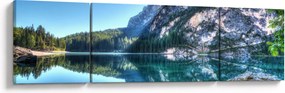 Obraz wysokogórskiego jeziora (170x50 cm)
