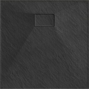 Mexen Hugo brodzik kwadratowy SMC 70 x 70 cm, czarny - 42707070