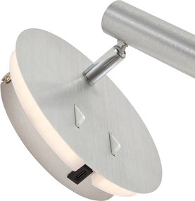 Nowoczesna stalowa lampa ścienna z diodą LED i USB-C - Croft