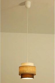 Brilagi - Lampa wisząca na przewodzie RESNA 1xE27/60W/230V, średnica 20 cm, beżowa/czarna