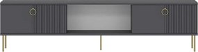 Stojak pod TV – 180 cm x 45 cm x 30 cm – Antracyt – MDF