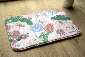 Dywanik antypoślizgowy do łazienki Dywanik antypoślizgowy do łazienki Kolorowe Kwiaty