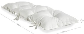 Biały wielofunkcyjny futon odpowiedni na zewnątrz Karup Design OUT™ Sit&amp;Sleep White