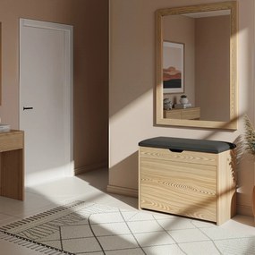 Szafka na buty z siedziskiem i wysuwanymi półkami VAULT, 57 x 30 x 53 cm