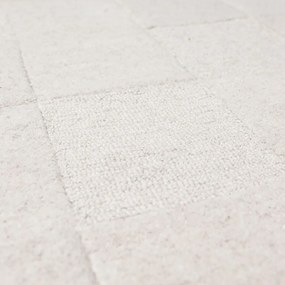 Wełniany dywan tkany ręcznie w kolorze kości słoniowej 160x230 cm Checkerboard – Flair Rugs