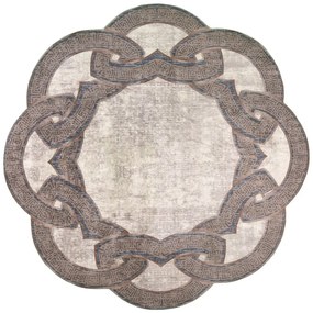 Beżowy okrągły dywan ø 80 cm – Vitaus