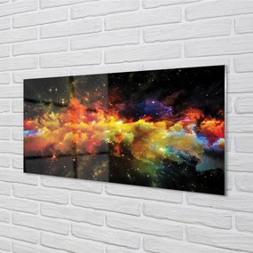 Panel Kuchenny Szklany Słoneczna Geometria Złota