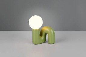 Zielona lampa stołowa ceramiczna (wysokość 21,5 cm) Quinn – Reality