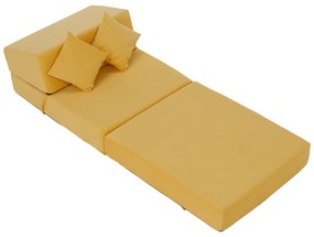 Składane krzesło/materac PELOS, żółty
