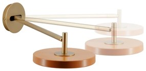 Pomarańczowy kinkiet LED ze ściemniaczem ø 15 cm Asteria Wall Long – UMAGE