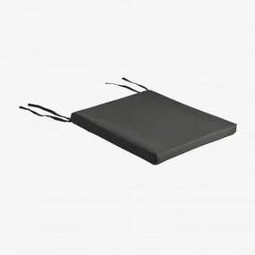 Kwadratowa Poduszka 40x40 Cm Na Krzesło Z Poliestru Elton Czarna - Sklum