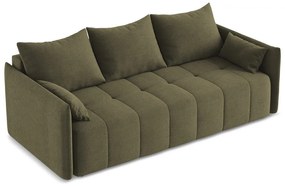 Rozkładana/ze schowkiem sofa w kolorze khaki 225 cm Moku – Makamii