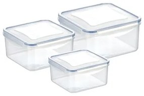 Tescoma Tescoma Pojemnik FRESHBOX 0,4/0,7/1,2 l, kwadratowy , 3 szt.