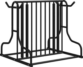 DURHAND Stojak na Rowery Czarny 90x80x80cm | Aosom PL