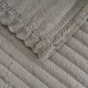 Szary koc z mikropluszu 130x160 cm Fur Velvet – Casa Selección