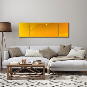 Abstrakcyjny żółty obraz (170x50 cm)