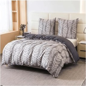 PrzytulneMieszkanie.pl PrzytulneMieszkanie.pl Pościel z mikroflanelu KAVOLO szara Rozmiar pościeli: 2 szt 70 x 90 cm | 200 x 220 cm