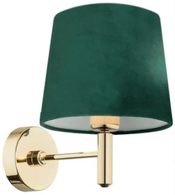 Argon 8105 - Lampa ścienna PONTE 1xE27/15W/230V zielona/mosiądz