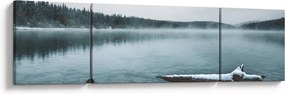 Obraz - lodowe nordyckie jezioro (170x50 cm)