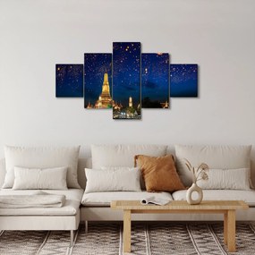 Obraz - Lampiony szczęścia, Bangkok (125x70 cm)