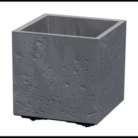 Donica Sierra Square Beton Effect 29 x 29 x 29 cm marengo PROSPERPLAST