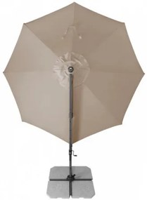 RAVENNA 330 cm - duży wahadłowy parasol ogrodowy z drążkiem bocznym : Substancja Desen - 846