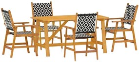 Zestaw mebli ogrodowych z drewna akacjowego C0-L89