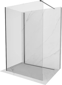 Mexen Kioto ścianka prysznicowa Walk-in 140 x 85 cm, transparent, gun gray szczotkowany - 800-140-212-66-00-085