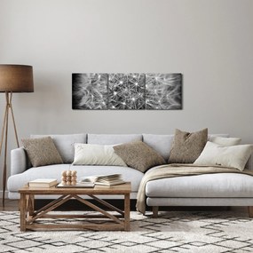Obraz szarego dmuchawca (z zegarem) (90x30 cm)
