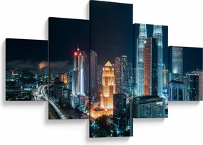 Obraz - Noc w Kuala Lumpur (125x70 cm)