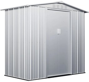 Wiata ogrodowa ze stali galwanizowanej LINUS w kolorze szarym – 2,36 m²