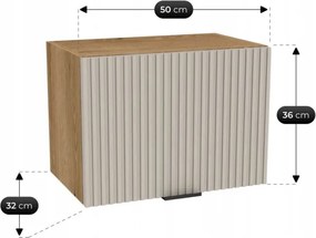 Zestaw Mebli Kuchennych MODERN 170 cm Kaszmir/Dąb Ryflowany Nowoczesny