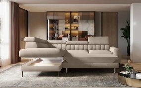 Narożnik NAVAS L z funkcją spania tkanina Promocyjna CURIO 11 WERSAL