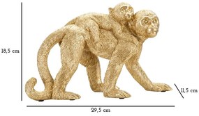 Figurka z żywicy polimerowej (wysokość 18,5 cm) Monkey Mom – Mauro Ferretti