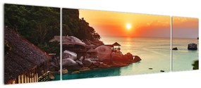 Obraz pięknej plaży (170x50 cm)