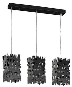 ONLI - Żyrandol na lince FORESTA 3xE27/15W/230V czarny